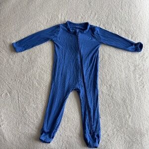 VGUC Kyte BABY Zippered Romper in Indigo (6-12M)